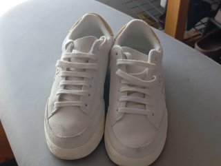 Bambas Scalpers Blancas y Doradas Mujer