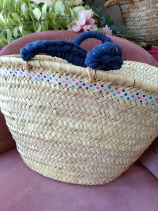 Capazo Boho mimbre