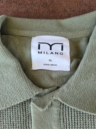 Camisa Polo Milano beige Talla XL