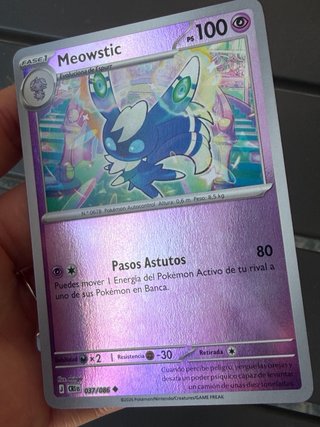 Carta Pokémon Meowstic 037/086