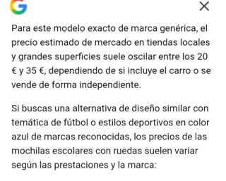 Vendo Mochila escolar con ruedas azul como nueva