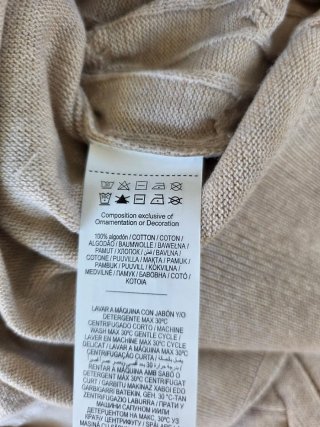 Jersey MILANO trenzado talla XL beige