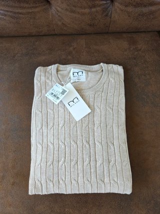 Jersey MILANO trenzado talla XL beige