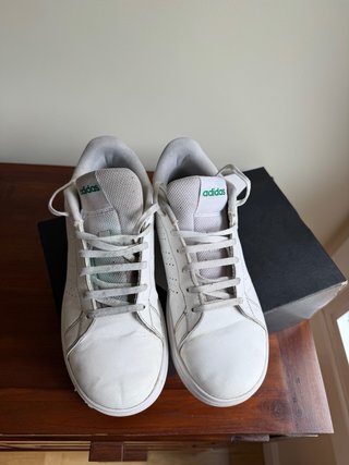 Adidas Tenis Talla 39 Blancos y Verdes