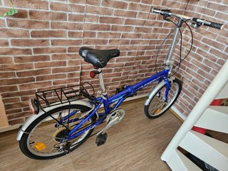 Bicicleta Plegable Azul