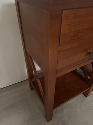 Mesas de noche de madera (2 unidades)