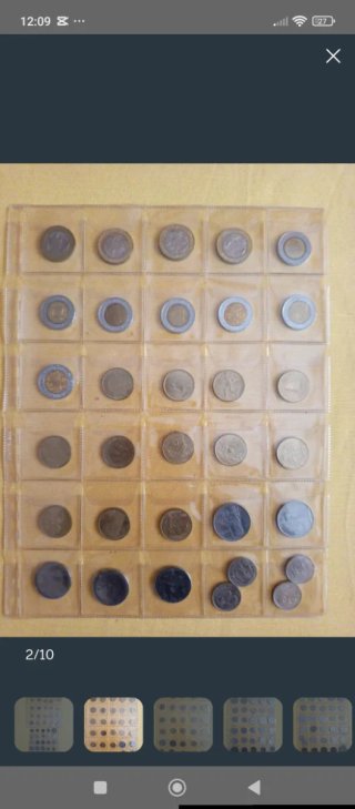 Lote monedas Liras Italia