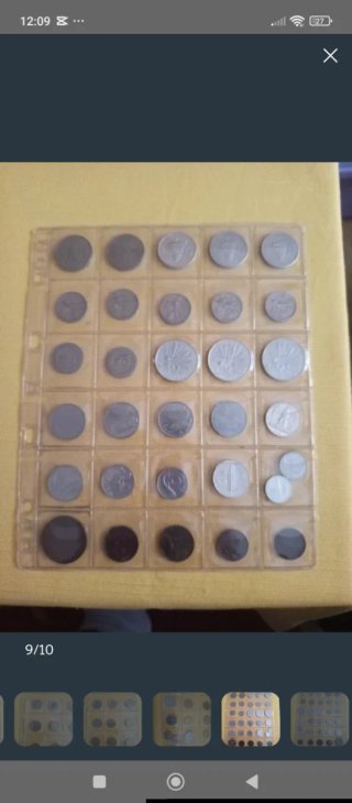 Lote monedas Liras Italia