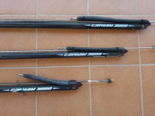 Conjunto fusiles pesca submarina 50, 75 y 90