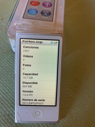Apple iPod Nano 16 GB Plata