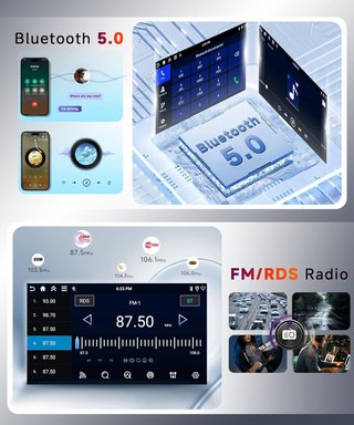Carplay Radio Coche para Citroën C4 2004-2010