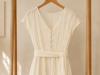 Vestido beige