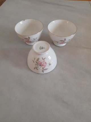 3 Tazas Porcelanit Antiguas Florales