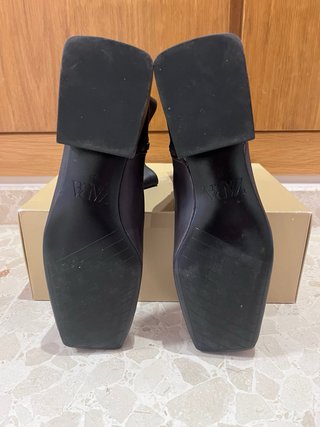 Botines de piel marrones talla 37