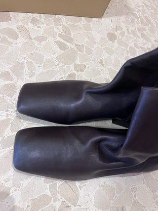 Botines de piel marrones talla 37