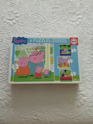 Puzzle Peppa Pig 4 Puzzles Progresivos