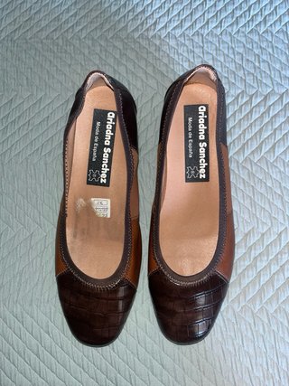 Zapatos Piel Tricolor Cocodrilo Talla 38