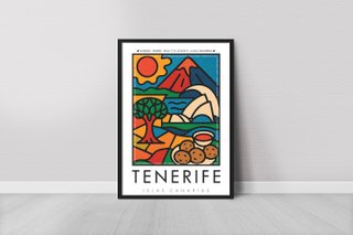 Cuadro TENERIFE – Travel Poster Islas Canarias A3