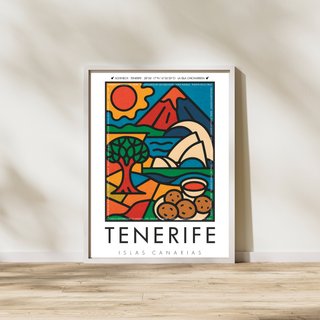 Cuadro TENERIFE – Travel Poster Islas Canarias A3