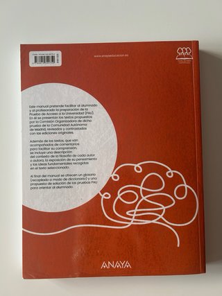 Paideia. Textos de Filosofía para la PAU. Madrid