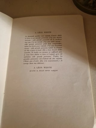 Libro en francés. Le Petit Prince. Editado en 1946