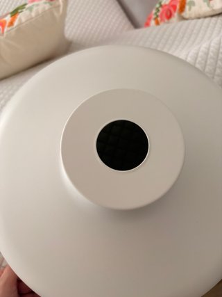 Pantalla lámpara blanca