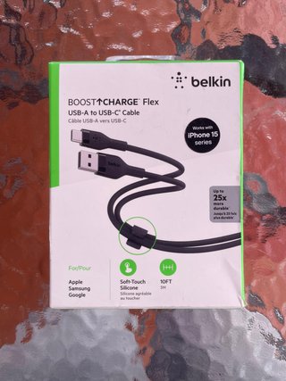 Cable Belkin USB-A a USB-C 3m Flex