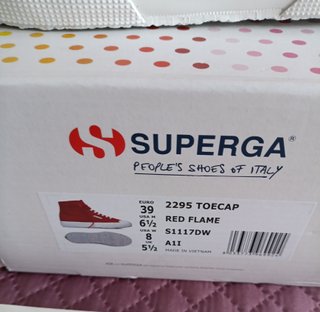 Superga 2295-COTW Zapatillas Altas Rojas Talla 39