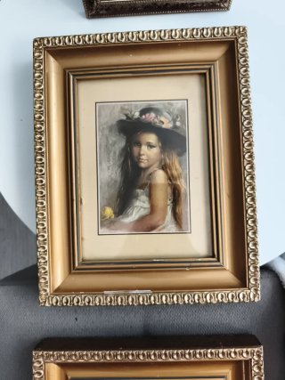 Set de 2 cuadros decorativos niña