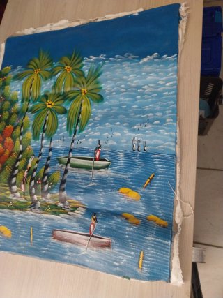Tela per quadro Arte Naif Haitiano