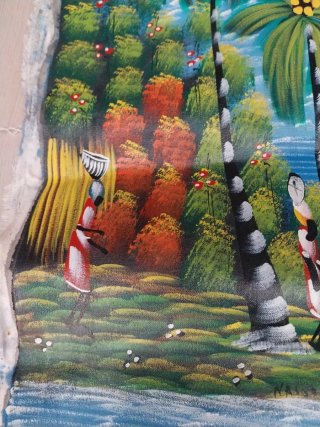 Tela per quadro Arte Naif Haitiano