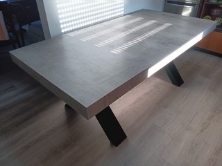 Tavolo allungabile XL 200 cm grigio cemento