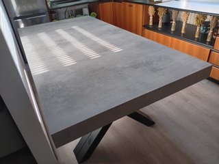 Tavolo allungabile XL 200 cm grigio cemento