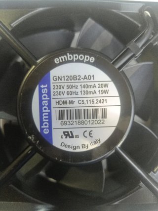 Ventilador Ebm-papst GN120B2-A01 230V