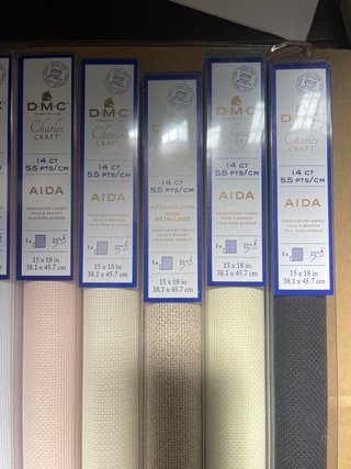 Telas AIDA y Evenweave DMC