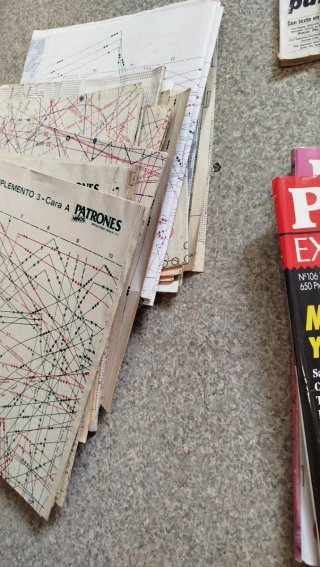 Lote de revistas vintage costura .. se escuchas .