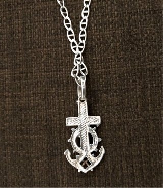 Conjunto Plata Ley 925 Vintage Cadena Marina