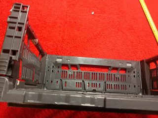 Caja plegable de plástico gris
