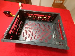 Caja plegable de plástico gris