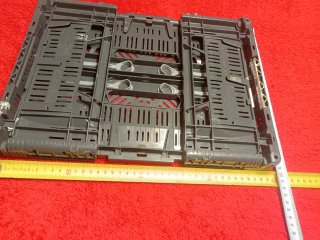 Caja plegable de plástico gris