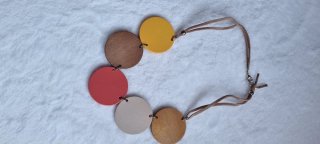 ✅️Collar de madera artesanal multicolor