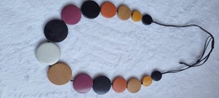 ✅️Collar de madera artesanal multicolor