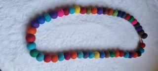 ✅️Collar de madera artesanal multicolor