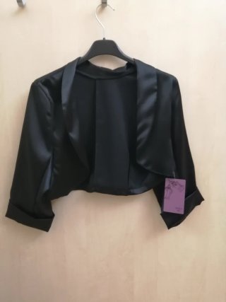 Bolero fiesta raso negro