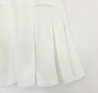 Vestido Zara punto tablas blanco