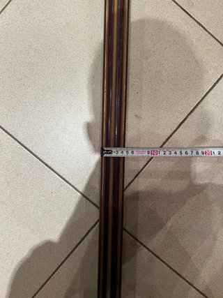 Barras de cortina antiguas madera y metal