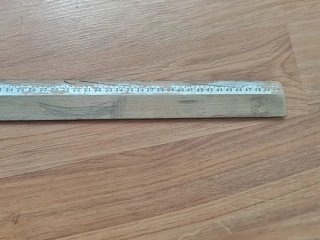 Termómetro Vintage Madera C/F y regla escolar