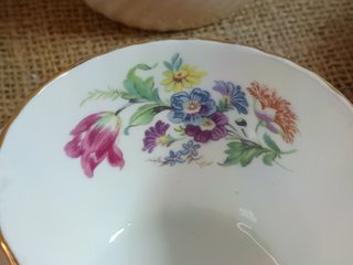 Aynsley 6 Trios Porcelana Inglesa Vintage