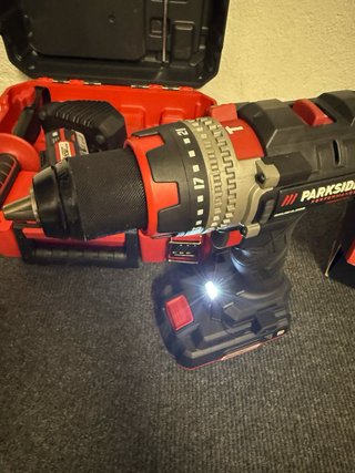 Taladro Percutor Parkside 20V 2 Baterías