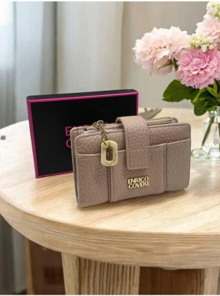 Portafoglio donna Enrico Coveri beige oro
